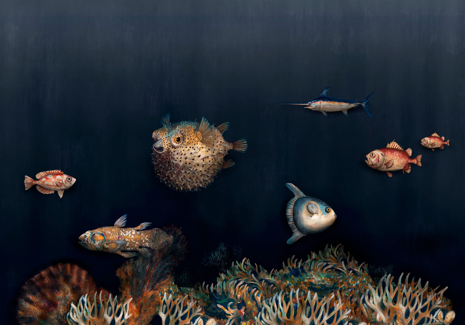 Wandbild Deep Ocean - Mediterranean