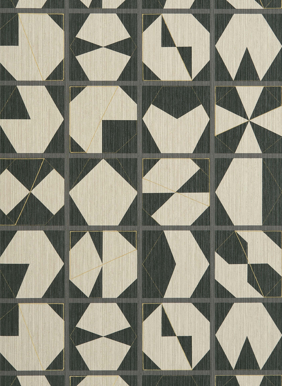 Tapete Kutani Vinyl - Copper/ Slate