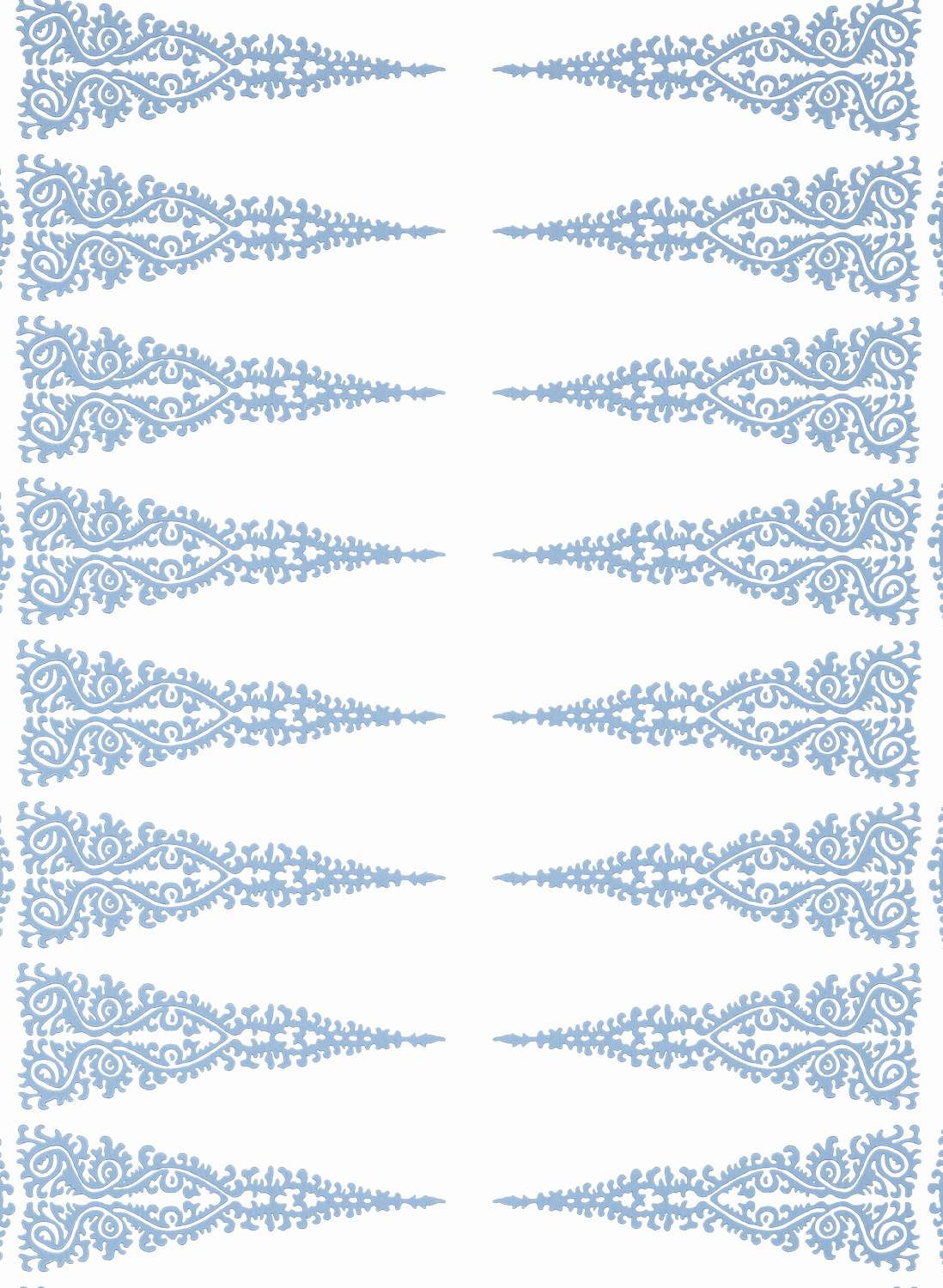 Tapete Ellery Stripe - Sky Blue on White
