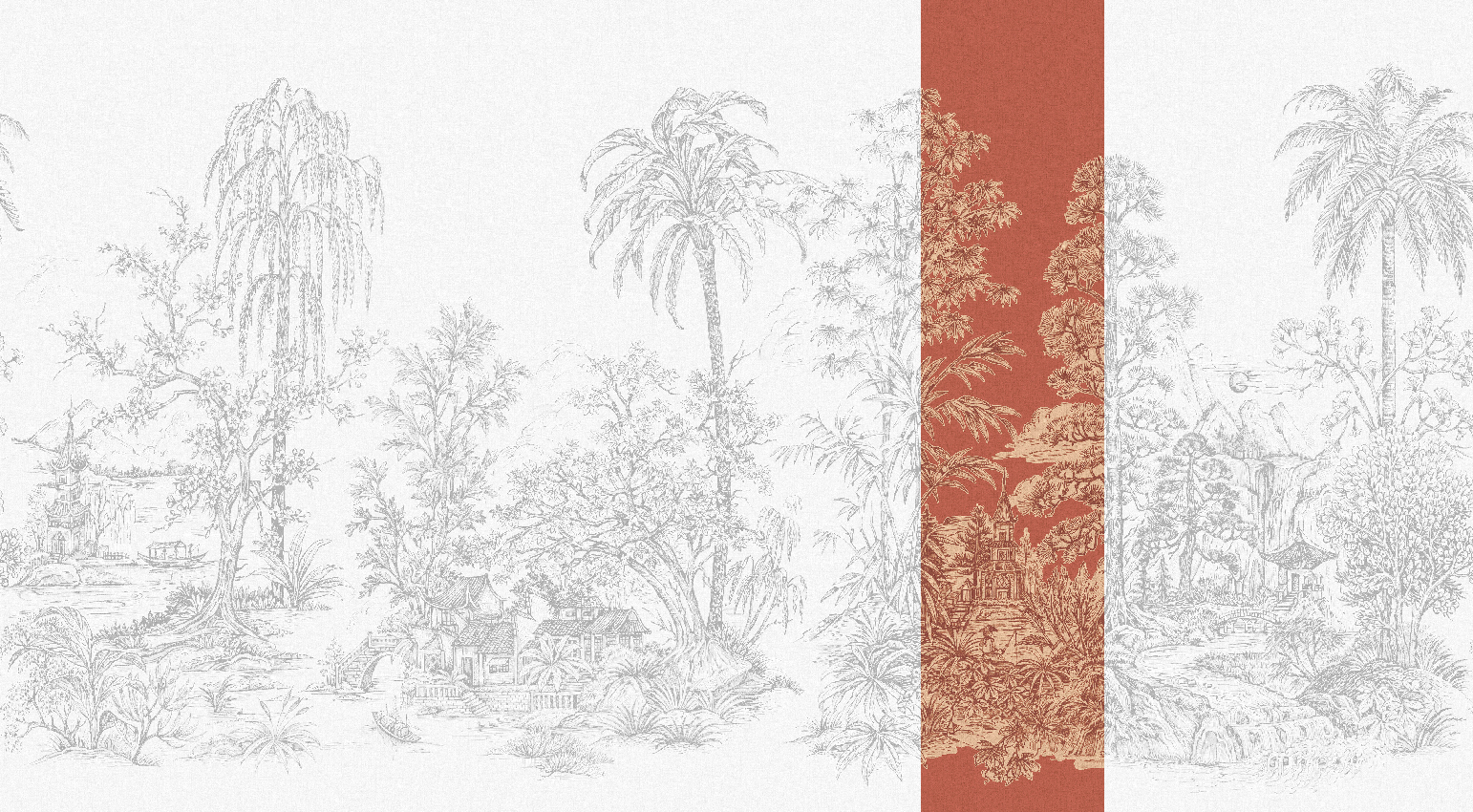 Wandbild Mandalay - Coral Panel 6