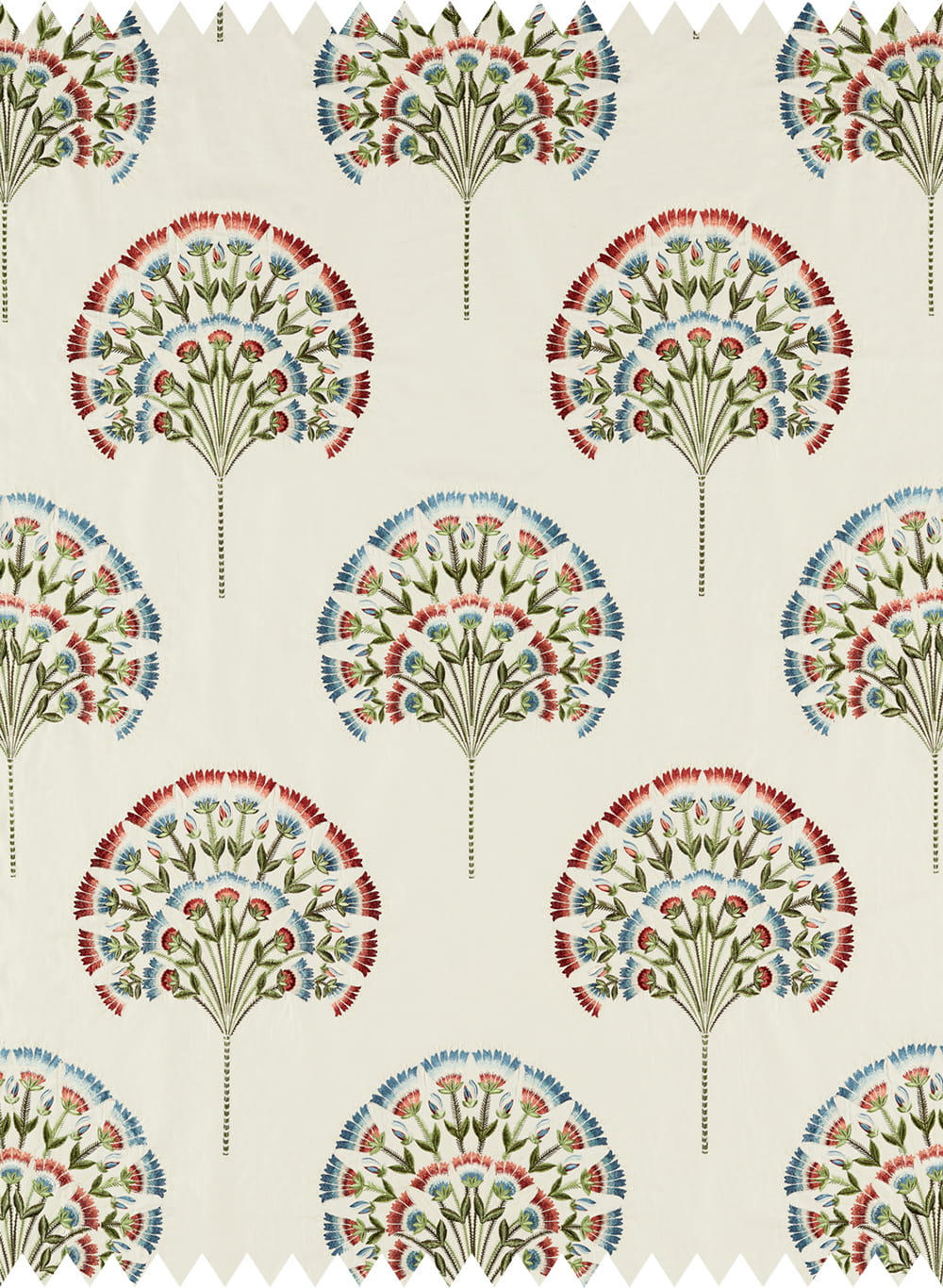 Stoff Wild Tulip - Cranberry/ Ivory