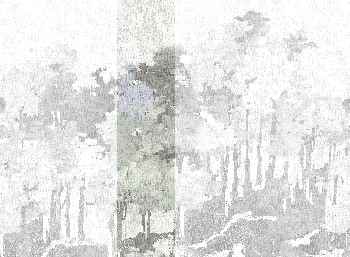 Wandbild Funes - Grey Panel 3