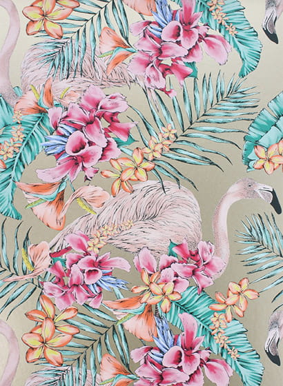 Tapete Club - Antique Gold/ Cerise/ Coral/ Jade