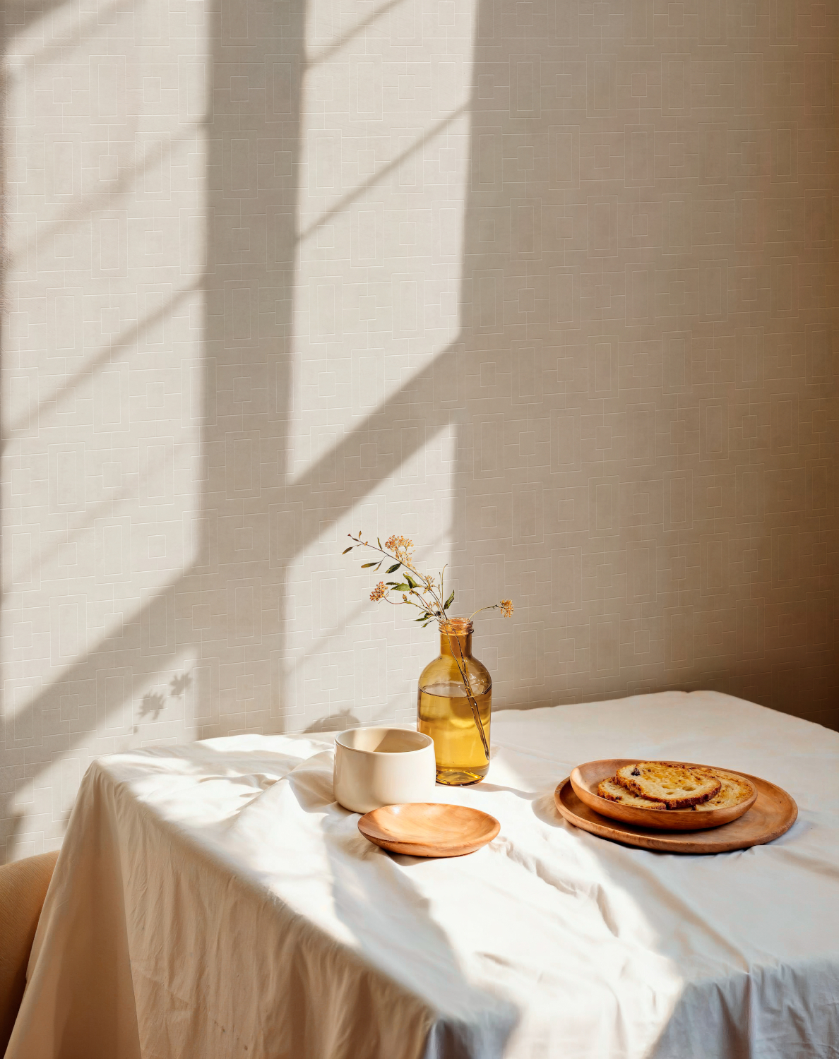 Tapete Fretwork - Limestone