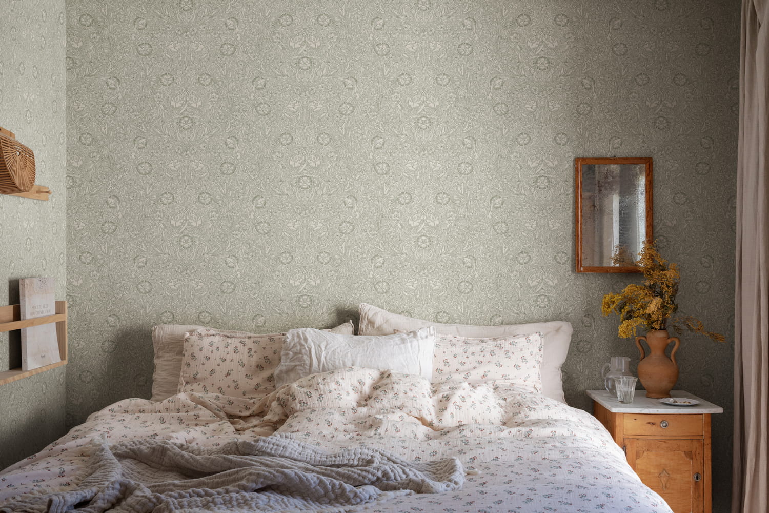 Tapete Caroline - Moss-Green