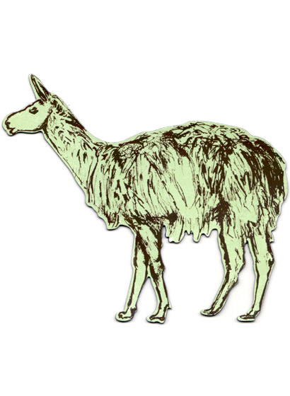 Sian Zeng Magnet Llama - green