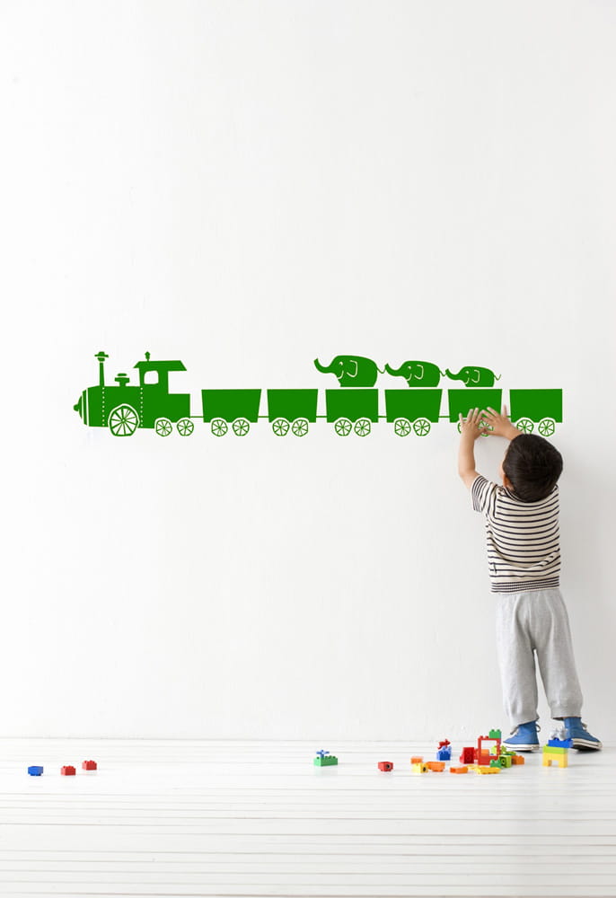 Wandsticker tiny train