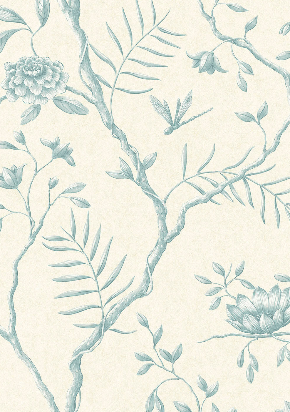 Wallpaper Jasper Peony - Aqua