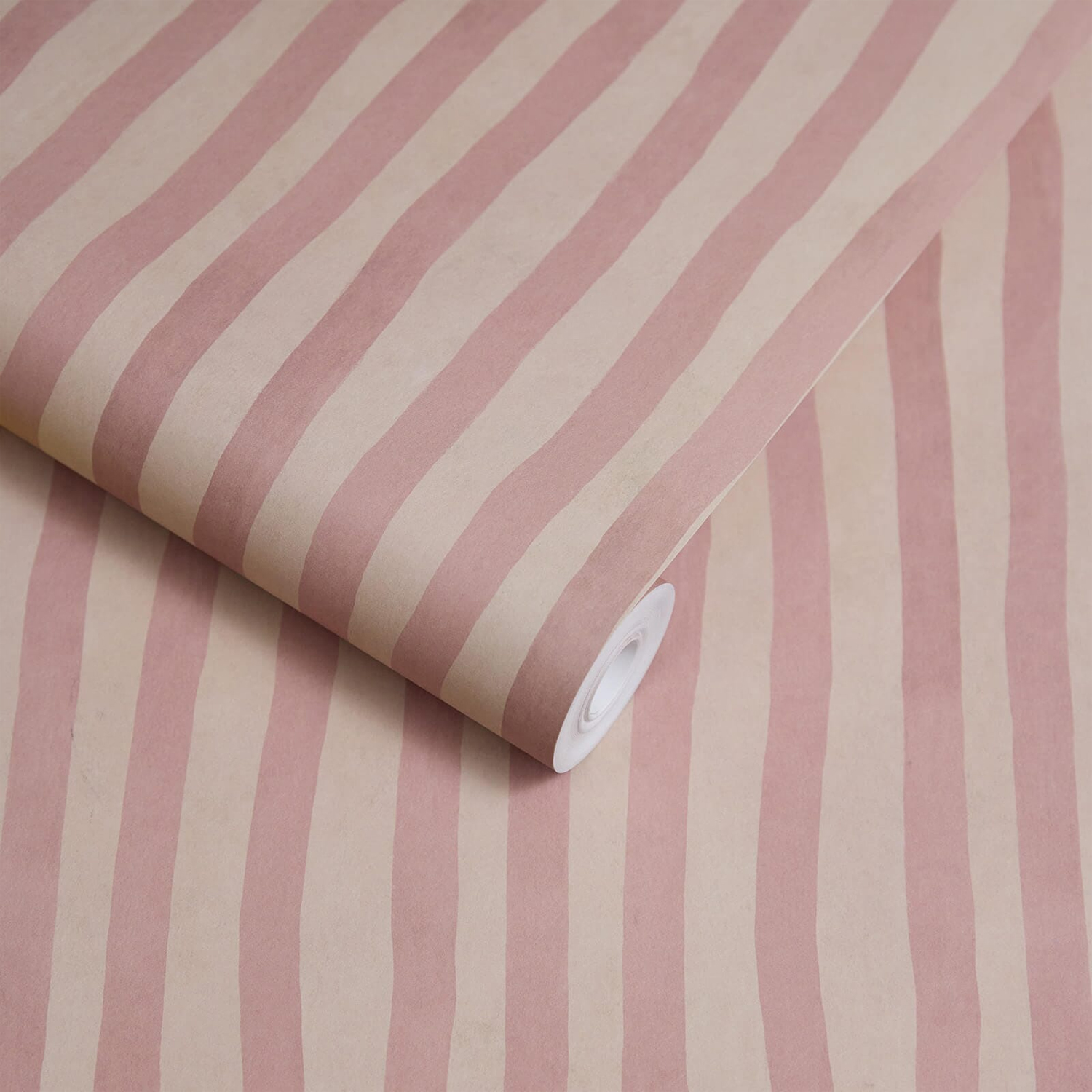 Papier peint Artists Stripe - Sakura/ Astrantia