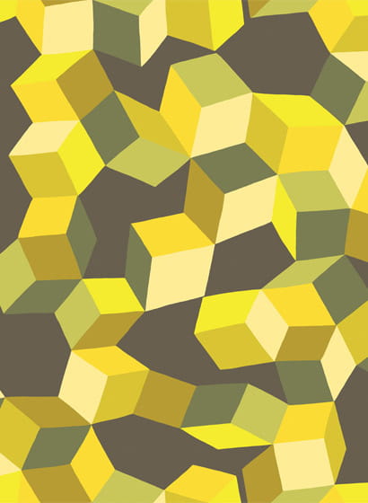 Tapete Puzzle - Yellow/ Black