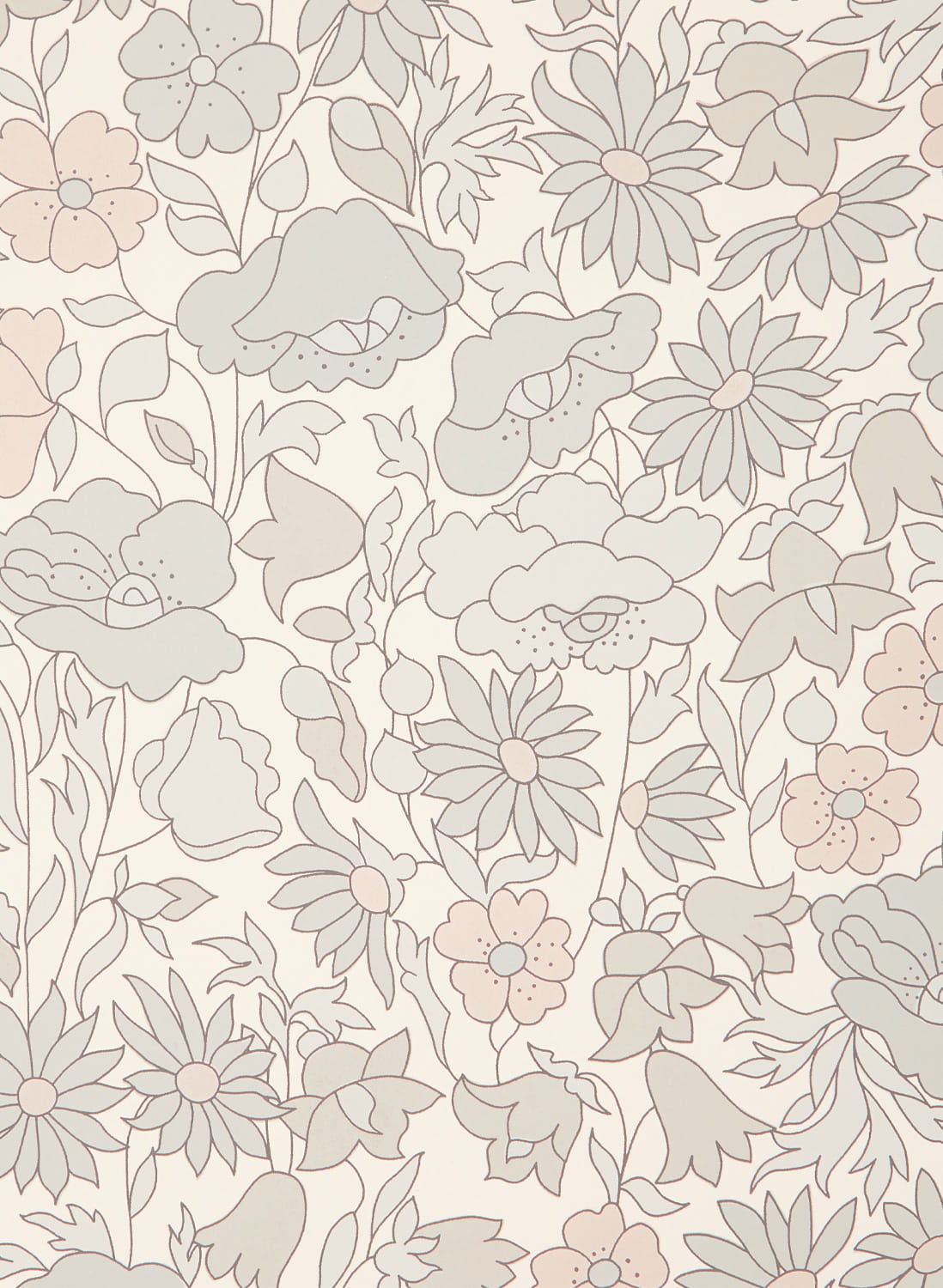 Tapete Poppy Meadowfield - Pewter