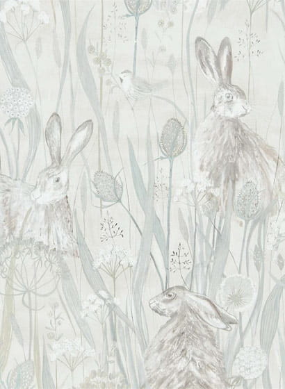 Tapete Dune Hares - Mist/ Pebble