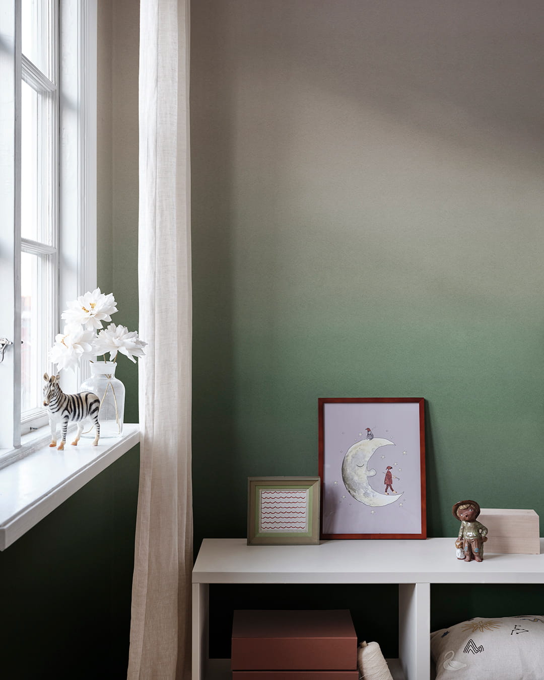 Wandbild Skymning - green