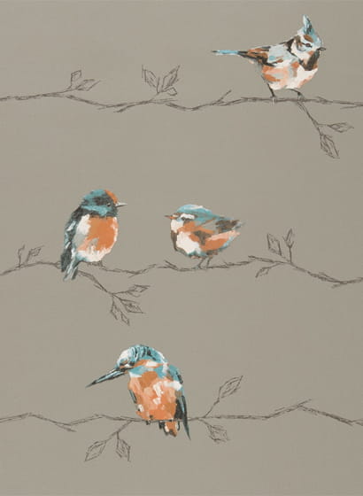 Tapete Persico - Tangerine/ Duckegg