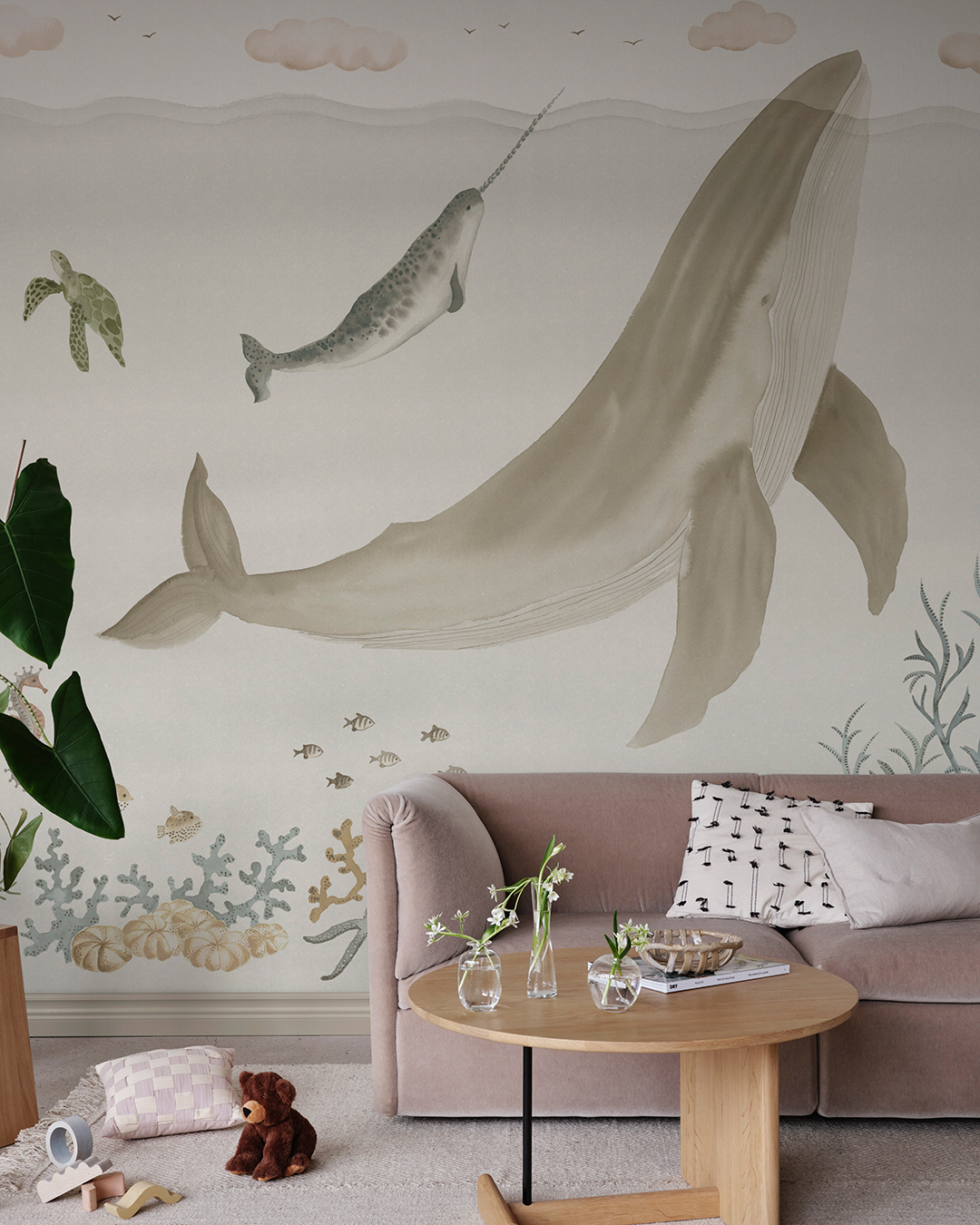 Wandbild Sally - Beige