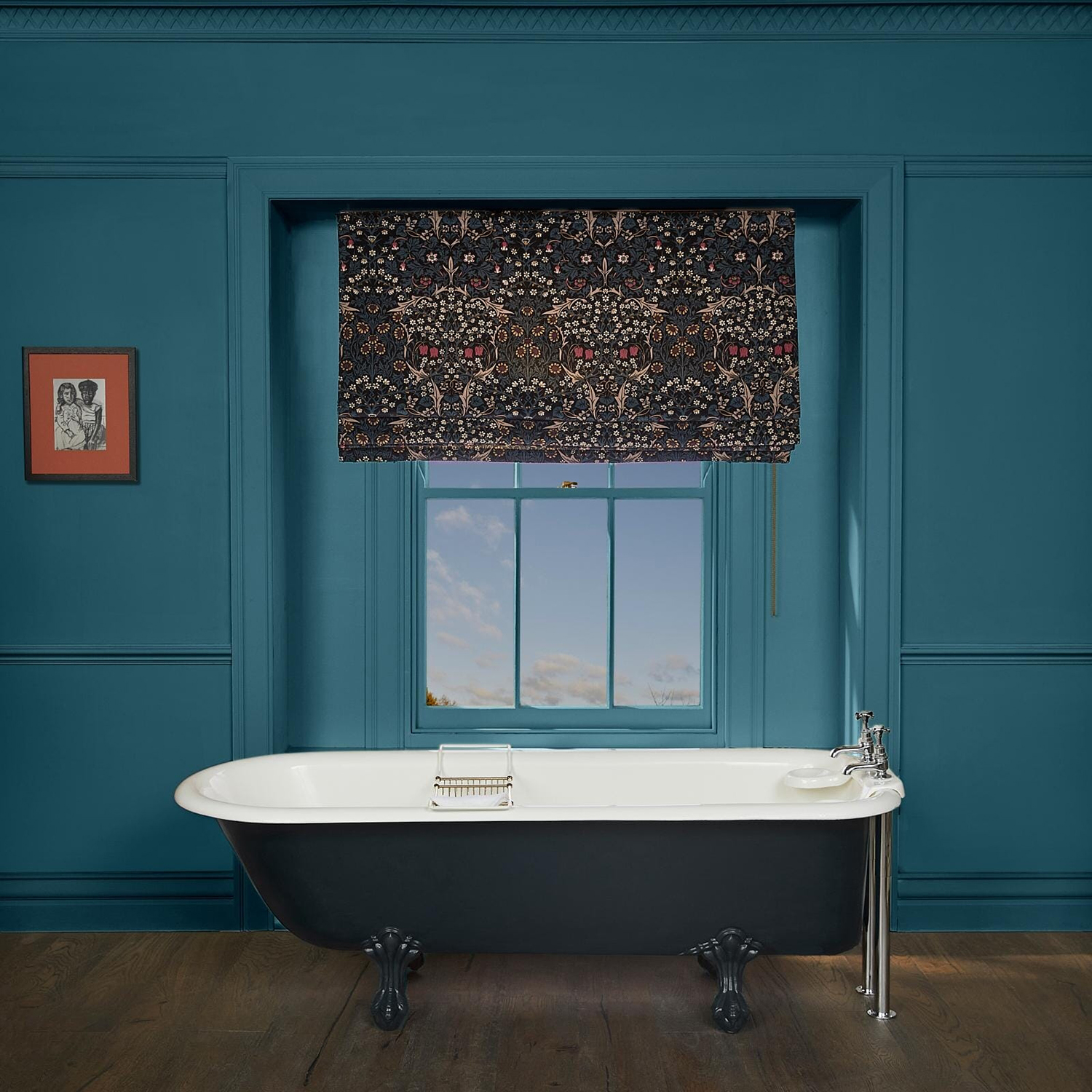 Stoff Blackthorn - Velvet - Teal