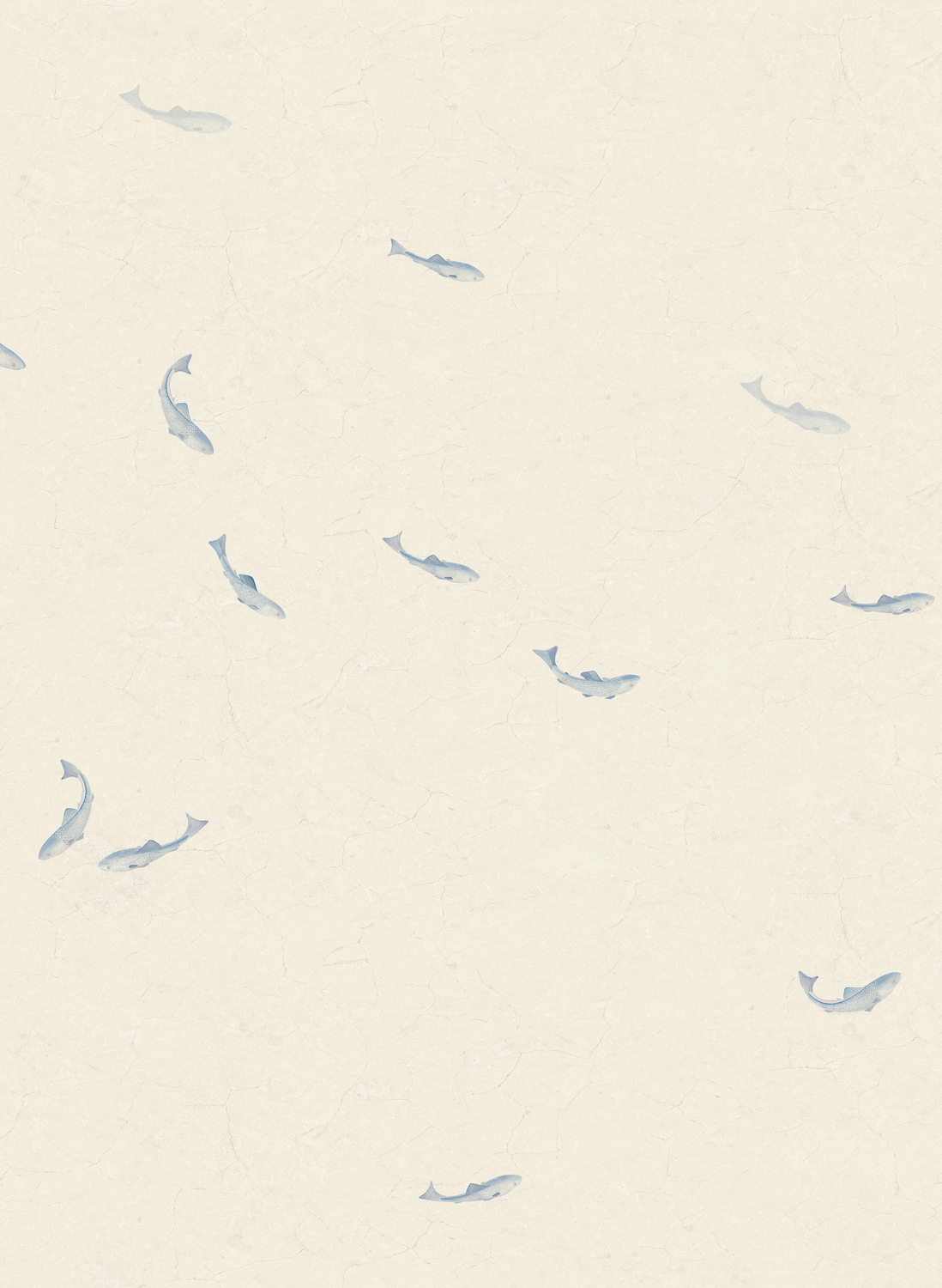 Wandbild Hav - Misty Blue