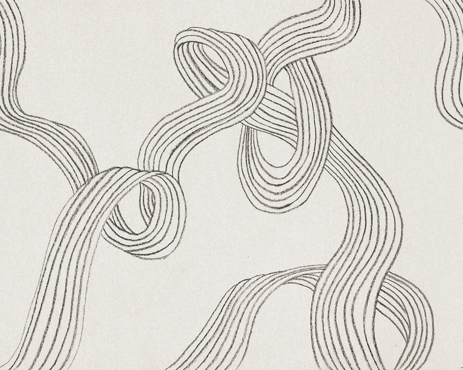 Wandbild Stripes - Graphite