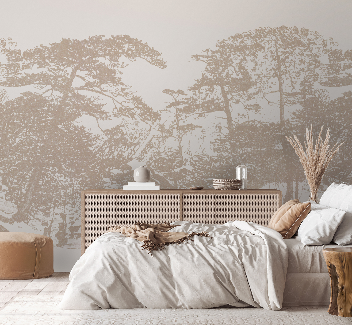 Wandbild Ginkesai - Ivory