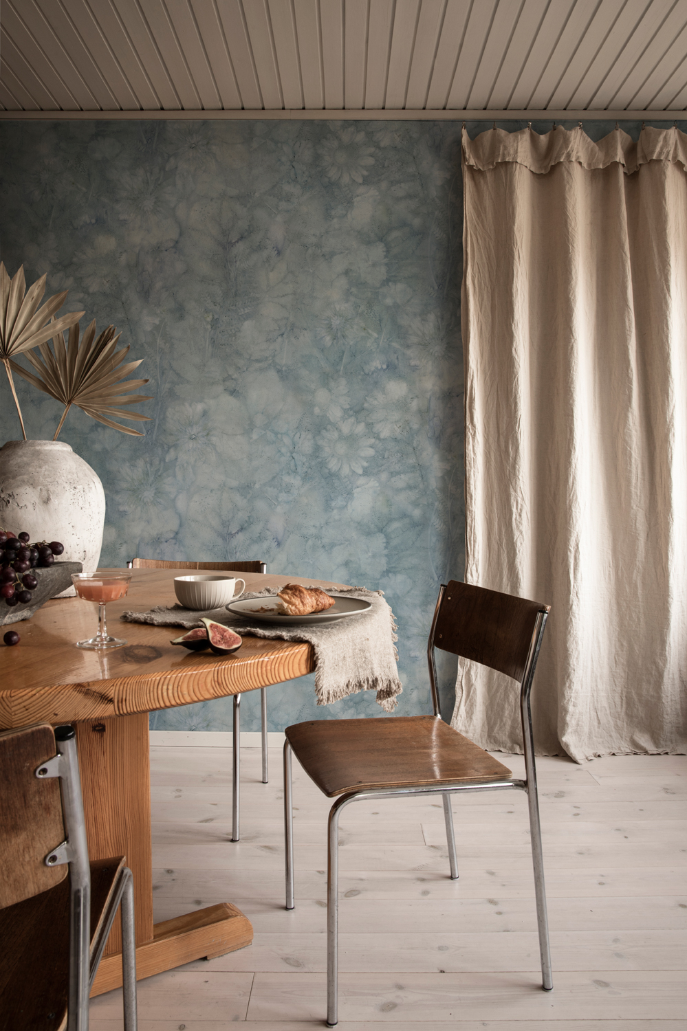 Wandbild Monica - Misty Blue