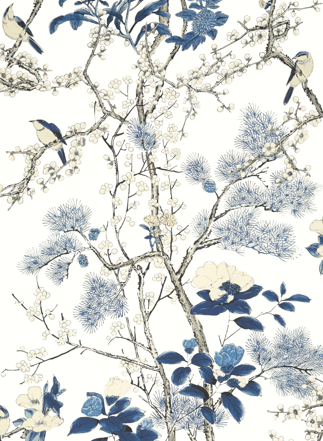 Wallpaper Katsura - Blue and White