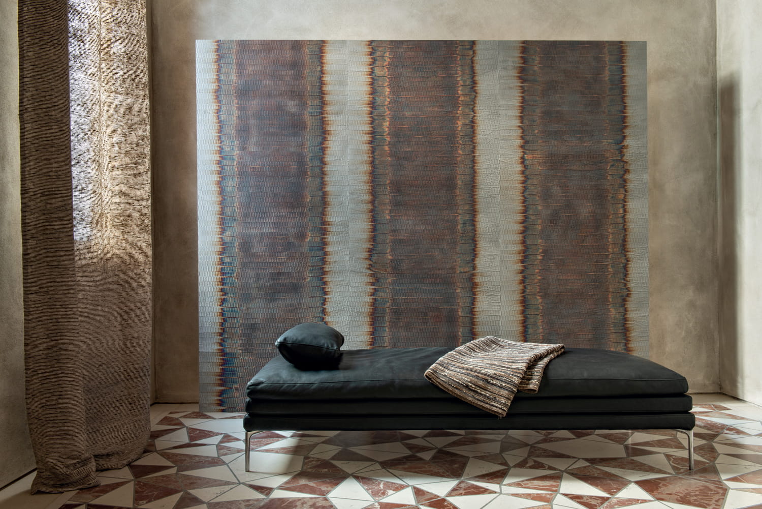 Tapete Hurricane - Ikat Argent