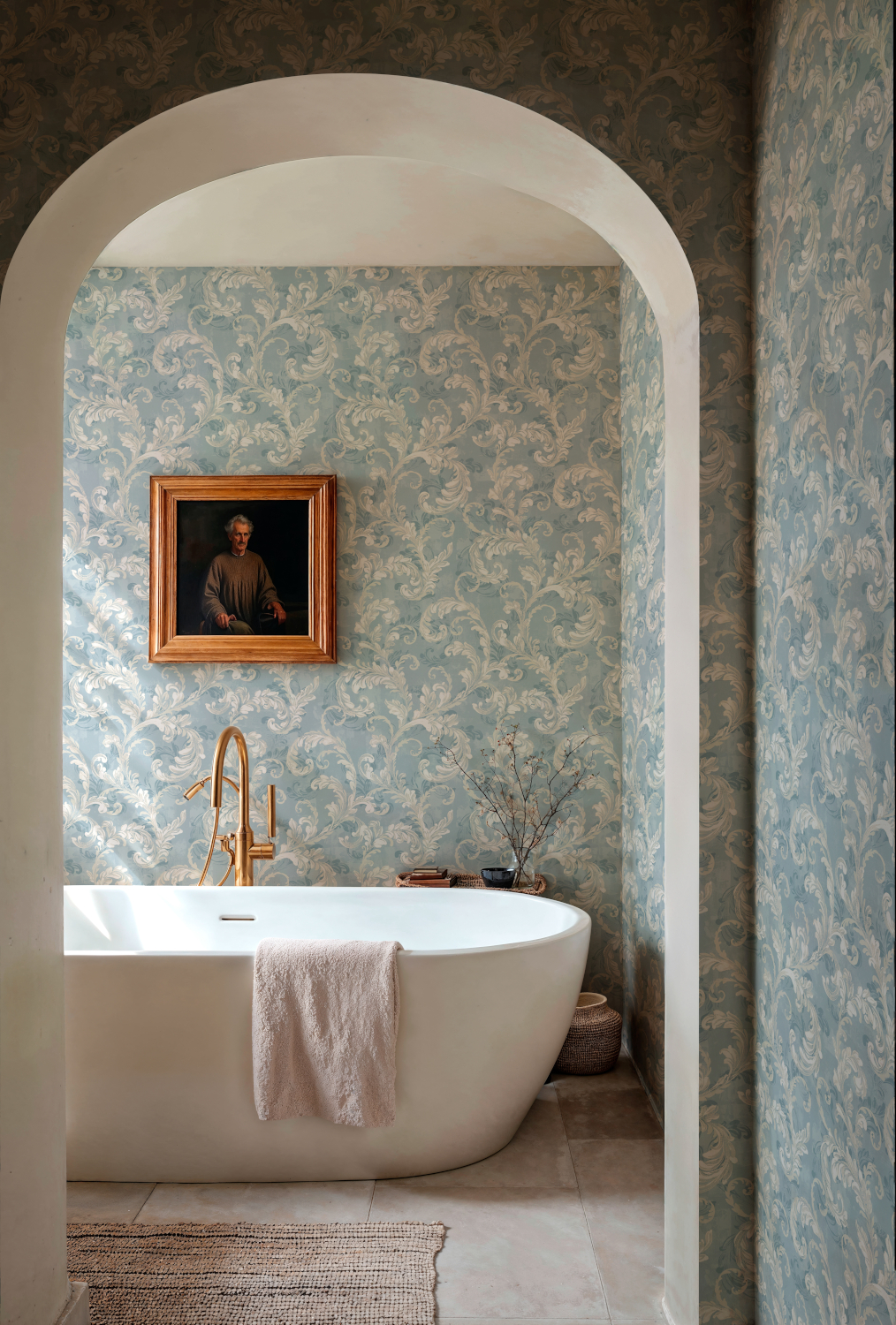 Tapete Byzantine Damask - Sapphire
