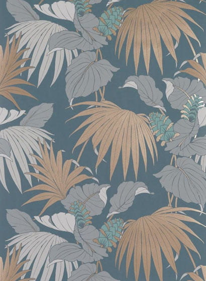 Tapete Vernazza - Teal/ Grey/ Copper
