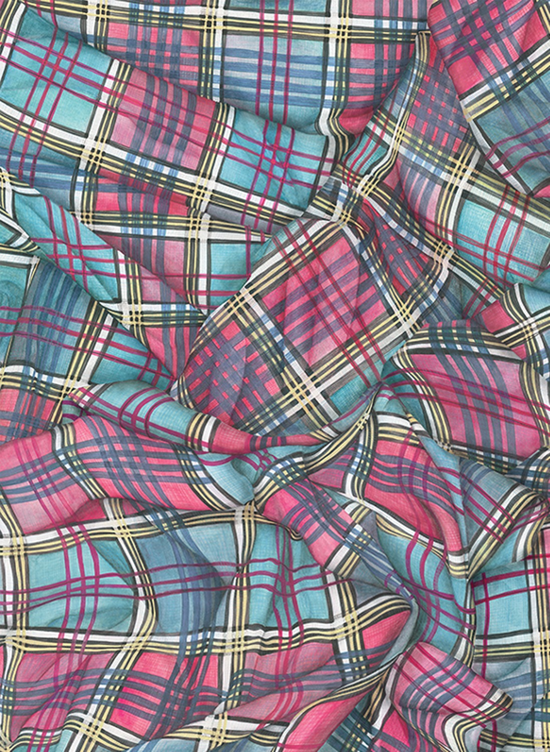 Carta da parati Draped Tartan