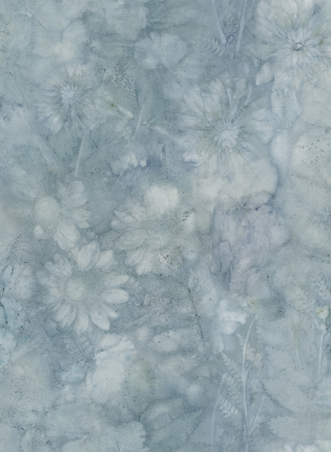 Wandbild Monica - Misty Blue
