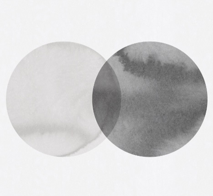 Wandbild Eclipse - Graphite