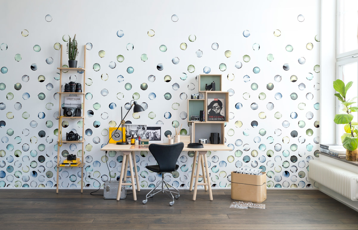 Wandbild Lenses - Aqua