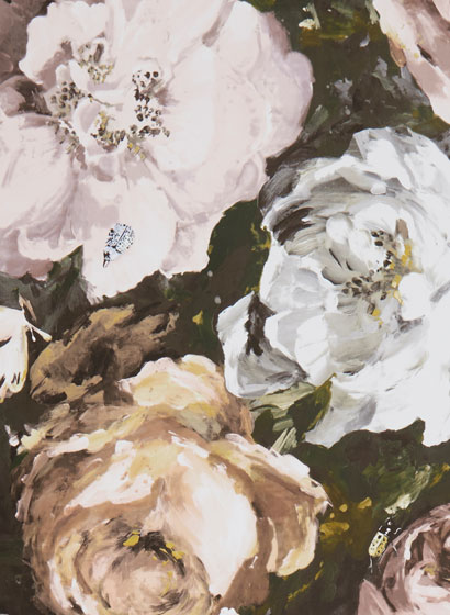 Tapete Floretta - Blush/ Charcoal