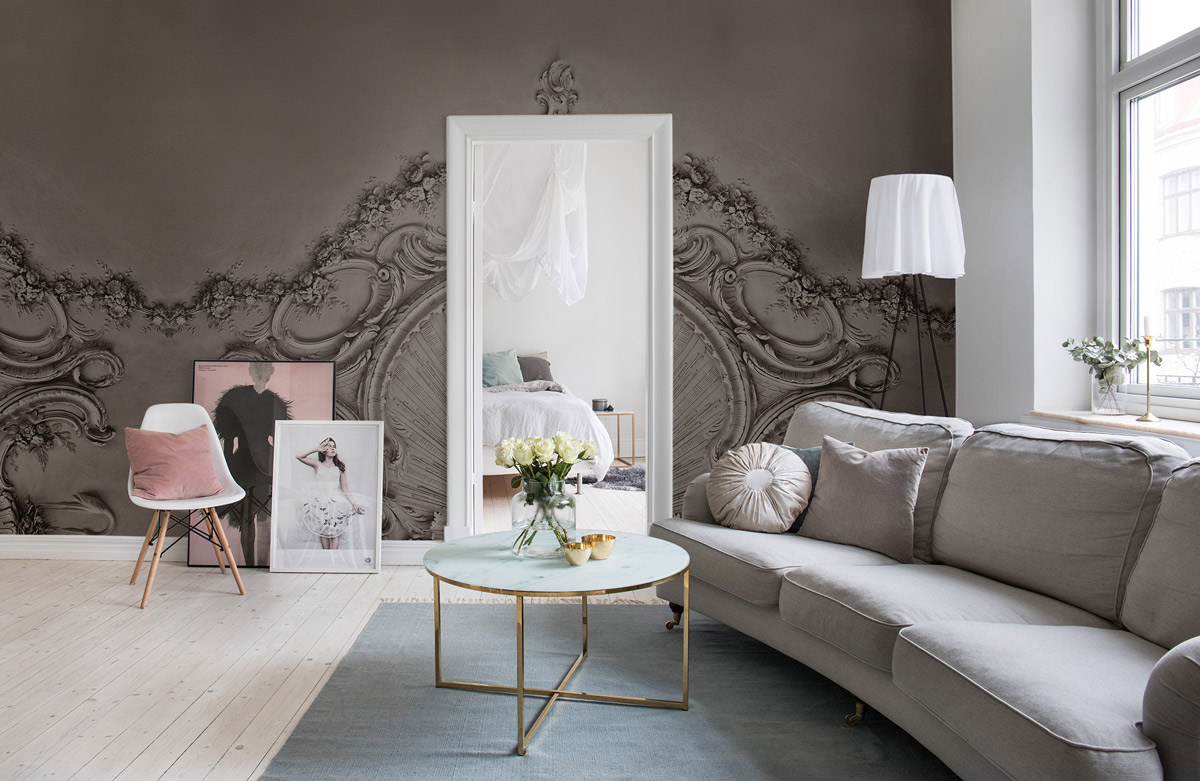 Wandbild Stucco Gloria - Clay
