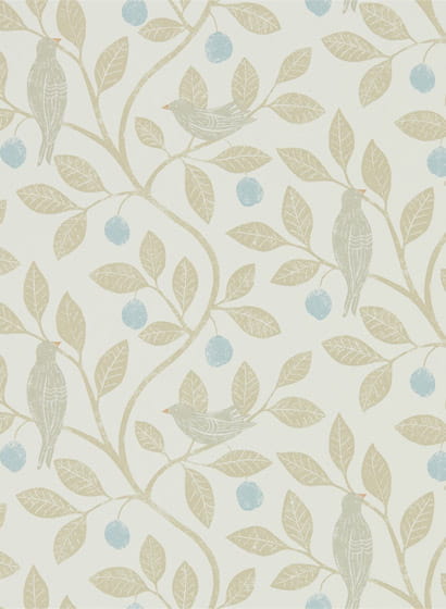 Tapete Damson Tree - Denim/ Barley
