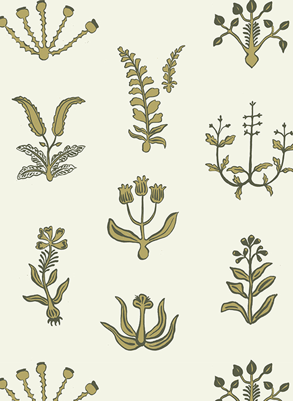 Tapete Floral Spot - Chaingate Green/ Meadow/ Ringhill White