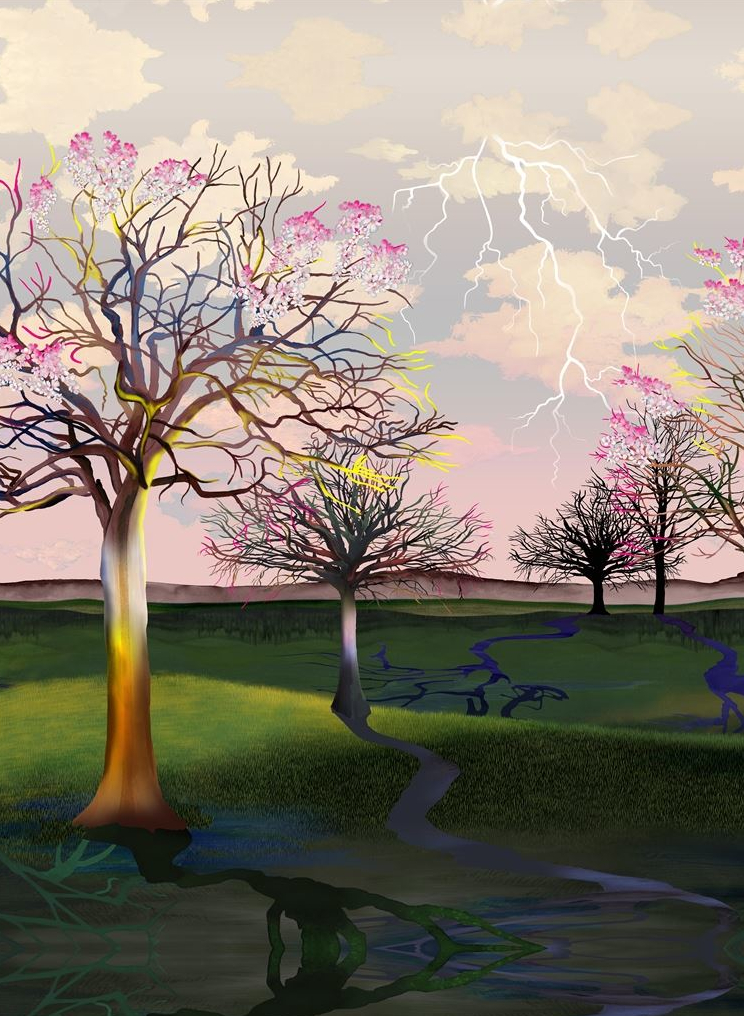 Wandbild Avant Le Mistral - Cypres