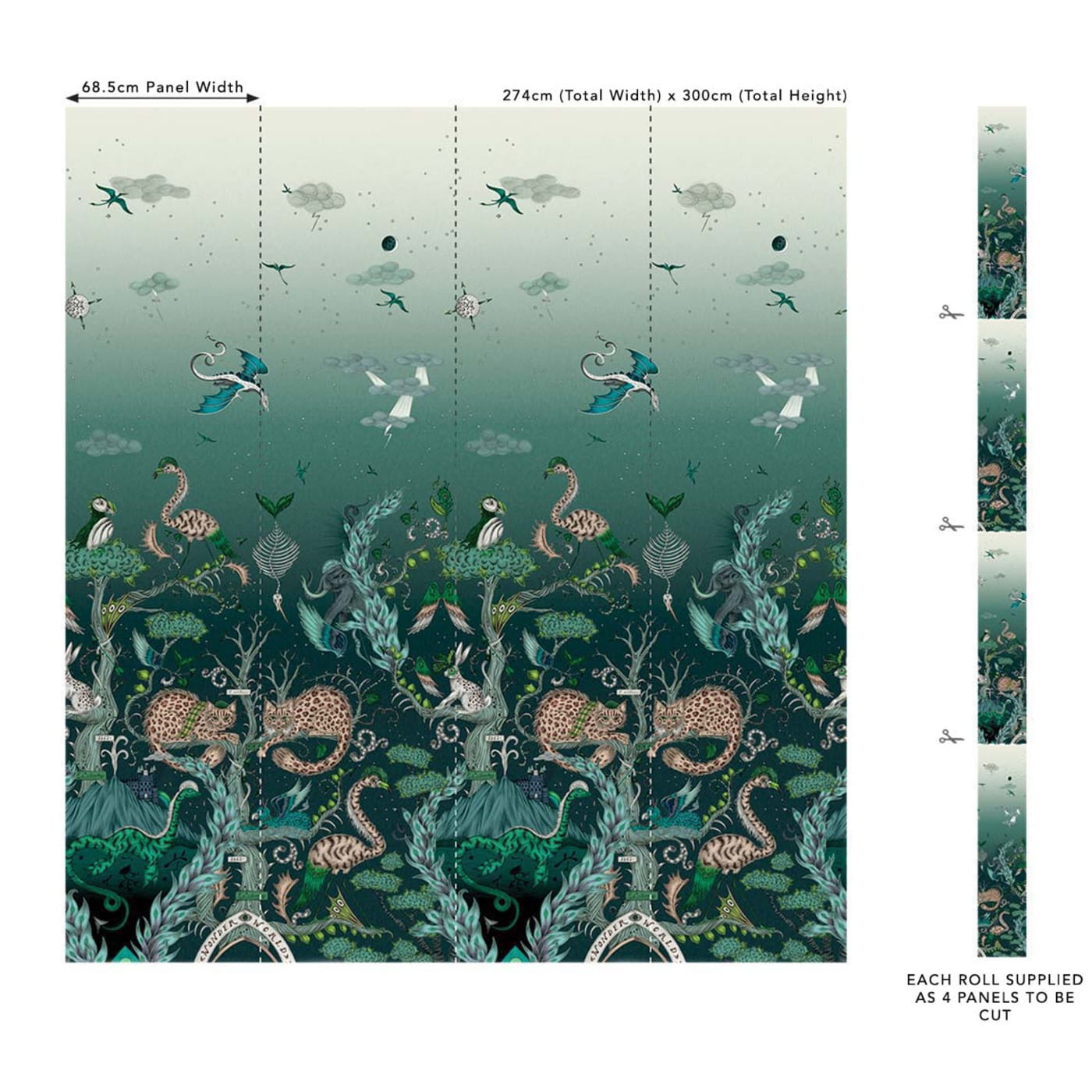 Tapete Highland Wonder - Lagoon