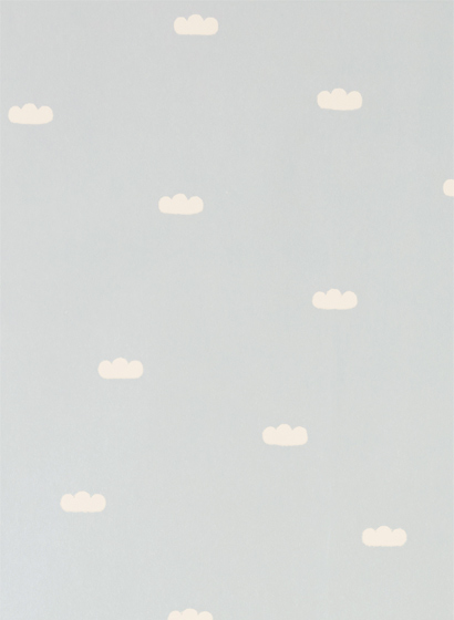 Tapete Dreamy Clouds - Dusty Blue