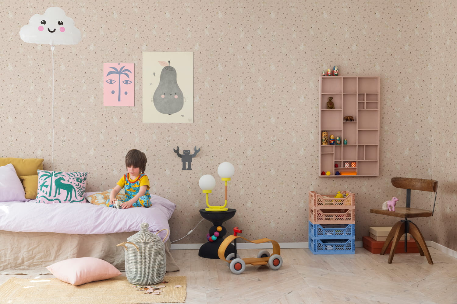 Tapete Bunny Field - Pink