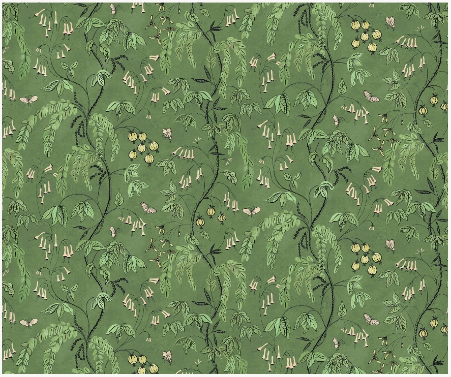 Wandbild Ottilia - green