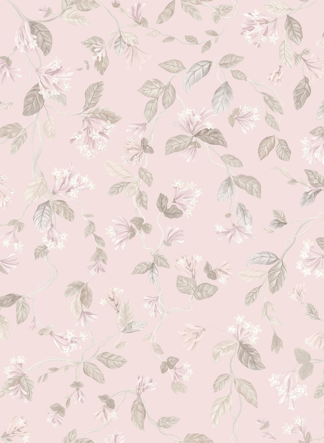 Tapete Flora - Stone on Rose Quartz