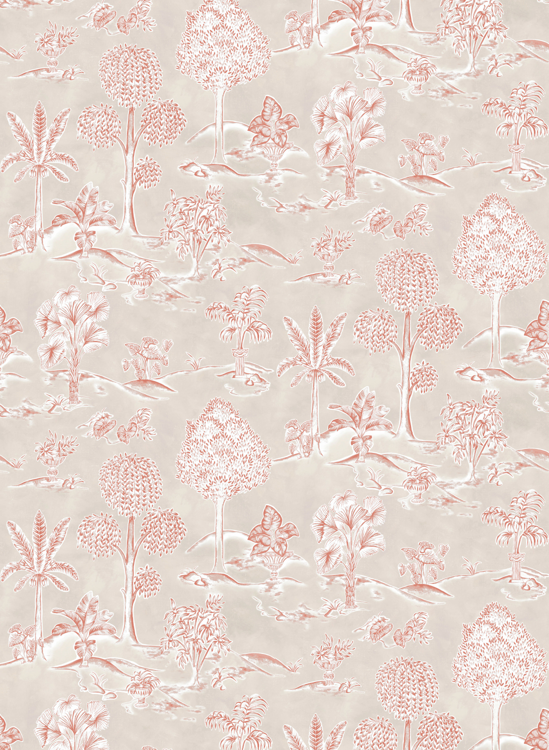 Tapete Karuna - Taupe/ Terracotta