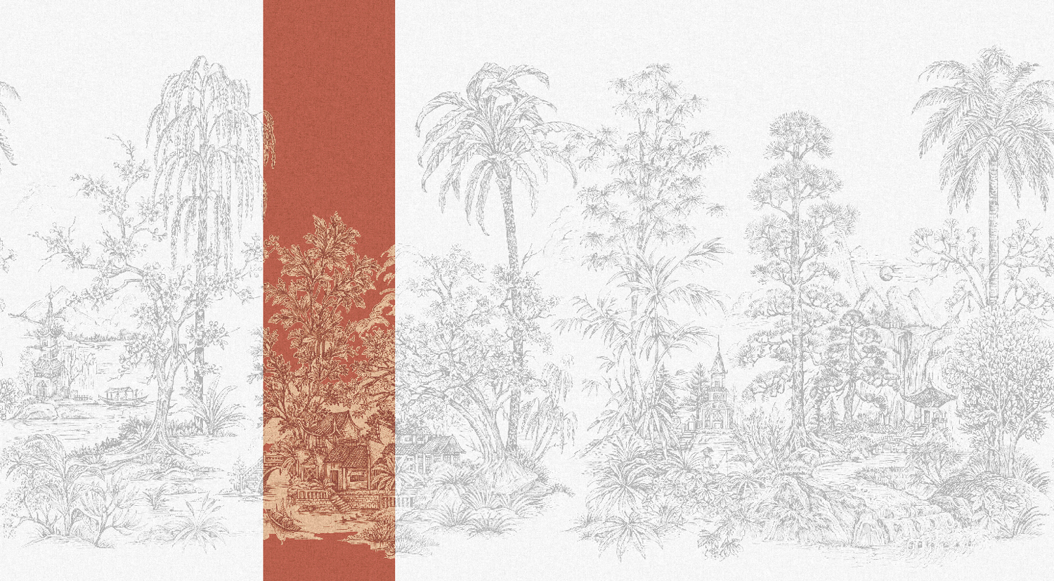 Wandbild Mandalay - Coral Panel 3