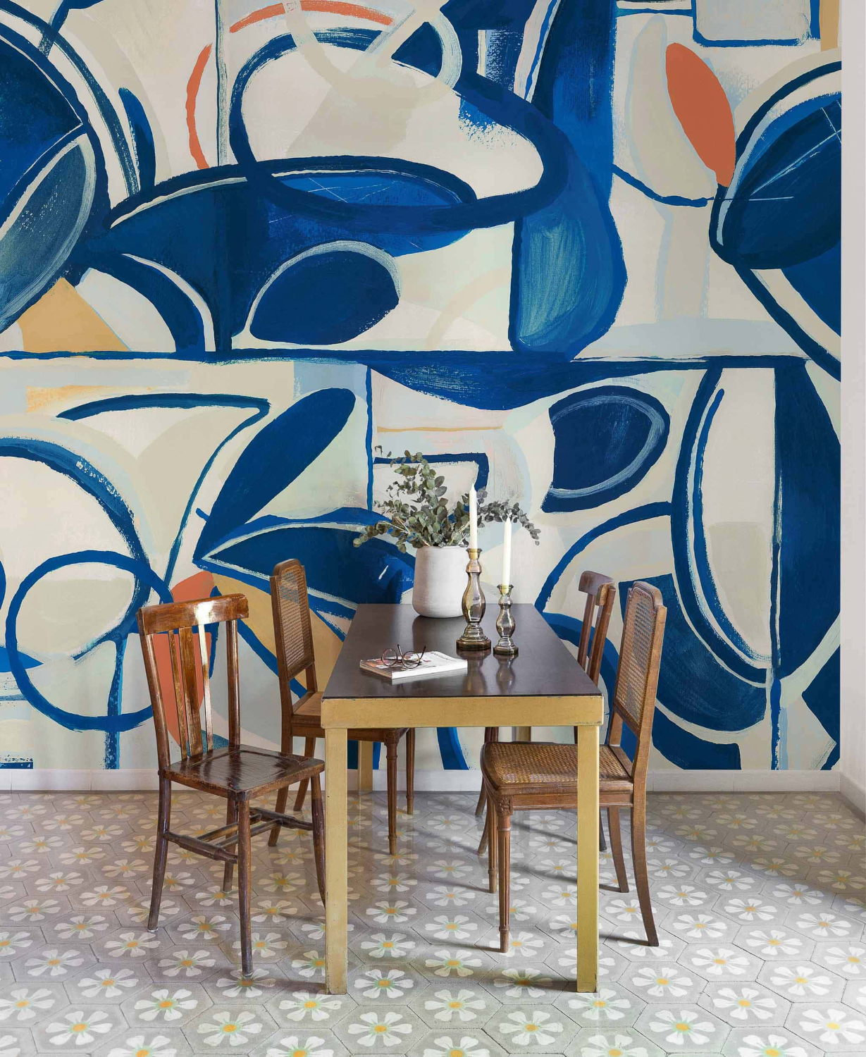 Wandbild Giant Abstract - Blue