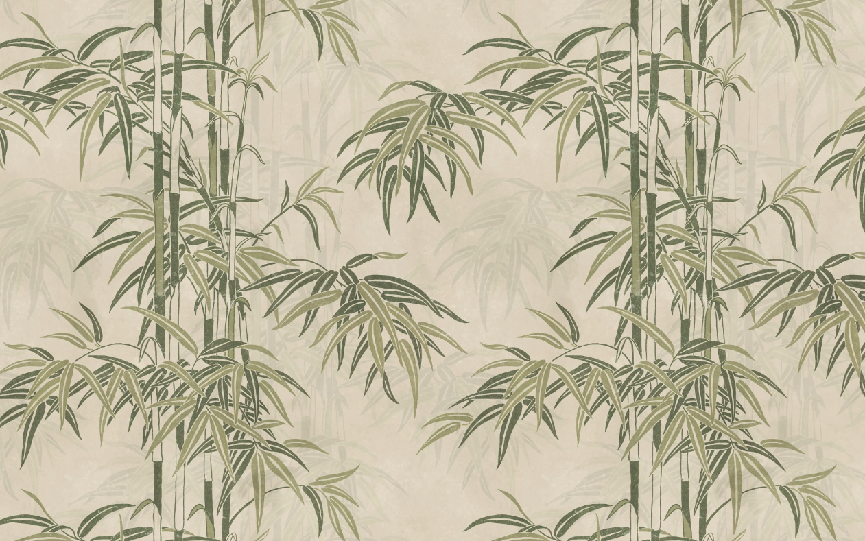 Wandbild Leon Mural - green
