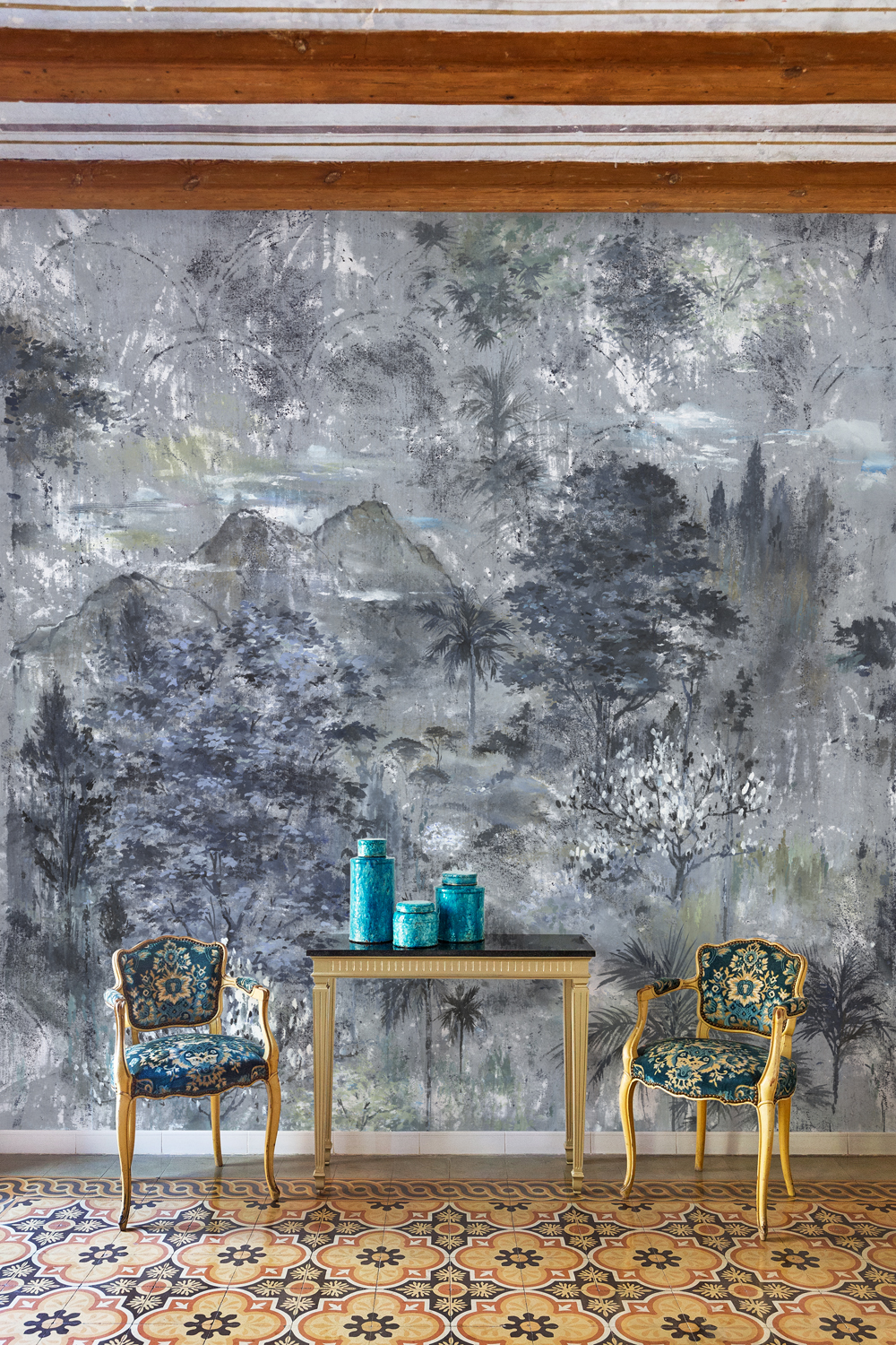 Wandbild Glass - Plata/Silver