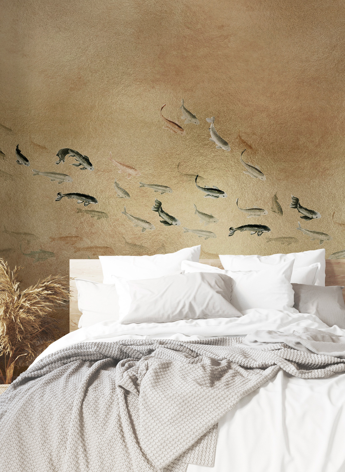 Wandbild Koi Metallics