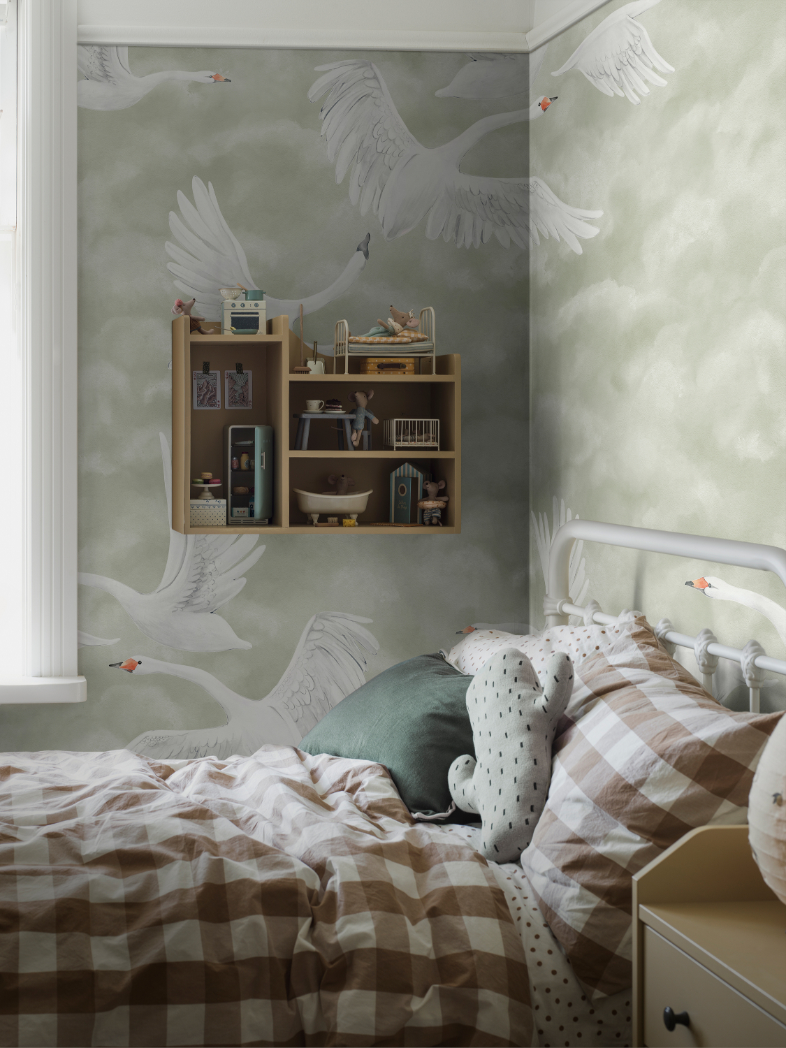 Wandbild Clouds Swans - 9414W