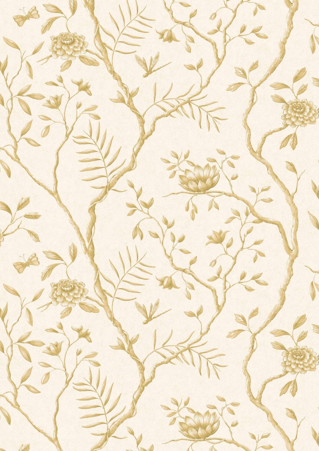 Wallpaper Jasper Peony - Buttermilk Reverse